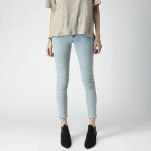 ACNE STUDIOS Skin 5 Silver Blue Slim Skinny Jeans NEW Size 26